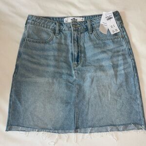 Hollister Size 5 ultra high rise denim skirt